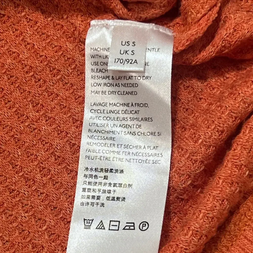 Free People FP Phoenix Thermal Oversized Small Dolman Waffle Rib Thumb Hole Boho